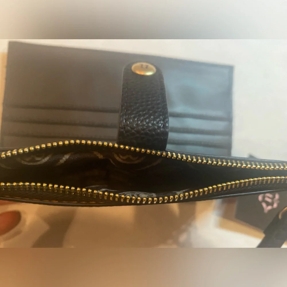 Nanette Lepore Gemma Slim Wristlet convertible wallet multi compartment zip top